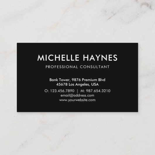 Custom Company Logo Modern Corporate Visitekaartje (Achterkant)