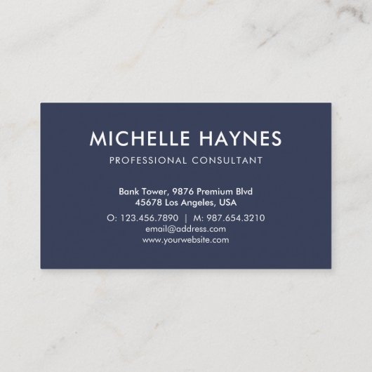 Custom Company Logo Modern Corporate Visitekaartje (Achterkant)