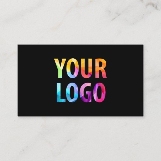 Custom Company Logo Modern Corporate Visitekaartje (Voorkant)