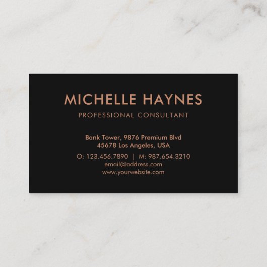 Custom Company Logo Modern Corporate Visitekaartje (Achterkant)