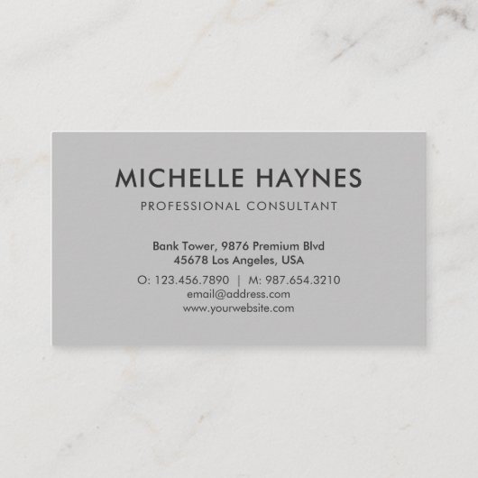 Custom Company Logo Modern Corporate Visitekaartje (Achterkant)