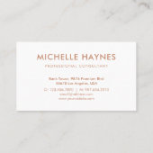 Custom Company Logo Modern Corporate Visitekaartje (Achterkant)