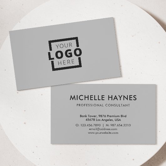Custom Company Logo Modern Corporate Visitekaartje