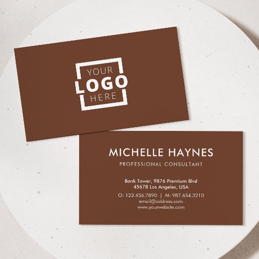 Custom Company Logo Modern Corporate Visitekaartje