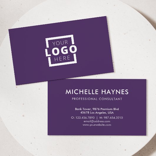 Custom Company Logo Modern Corporate Visitekaartje
