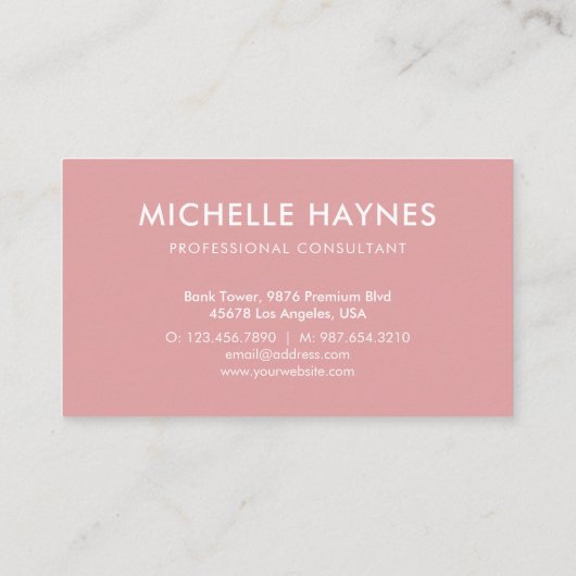 Custom Company Logo Modern Corporate Visitekaartje (Achterkant)