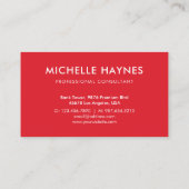 Custom Company Logo Modern Corporate Visitekaartje (Achterkant)