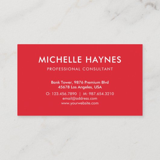 Custom Company Logo Modern Corporate Visitekaartje (Achterkant)