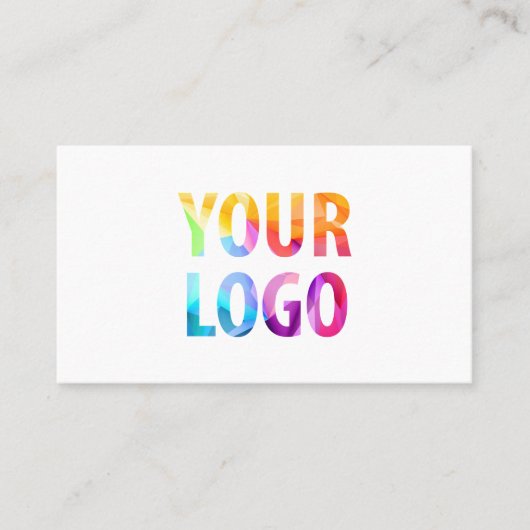 Custom Company Logo Modern Corporate Visitekaartje (Voorkant)