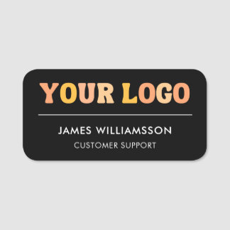 Custom Company Logo Modern Employee Personeel Magn Naamplaatje