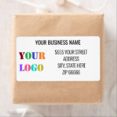 Custom Company Logo Naam Adresetiketten Sjabloon Etiket (Insitu)
