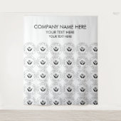 Custom Company Logo Naam Foto Banner Tapestry Wandkleed (Voorkant)