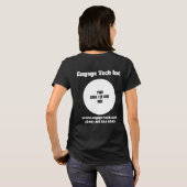 Custom Company Logo Name Business Employee Persone T-shirt (Achterkant volledig)