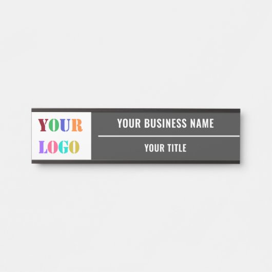 Custom Company Logo Name Business Office Door Sign Deurbordje (Voorkant)