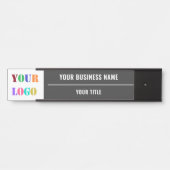Custom Company Logo Name Business Office Door Sign Deurbordje (Voorkant)