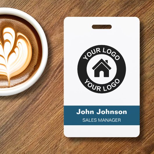Custom Company Logo Name Title Employee Badge