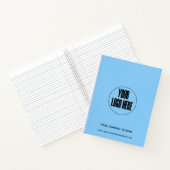 Custom Company Logo Pastel Blue | Personaliseren Notitieboek (Binnen)