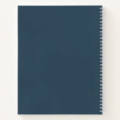 Custom Company Logo Pastel Blue | Personaliseren Notitieboek (Achterkant)