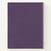 Custom Company Logo Pastel Paars Lavender Notitieboek (Achterkant)