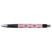 Custom Company Logo Pattern Hot Pink Glitter Pen (Voorkant)