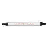 Custom Company Logo Pens – Branding en Evenementen Zwarte Inkt Pen (Voorkant)
