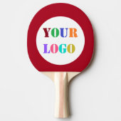 Custom Company Logo Ping Pong Paddle Uw Kleuren Tafeltennisbatje (Voorkant)