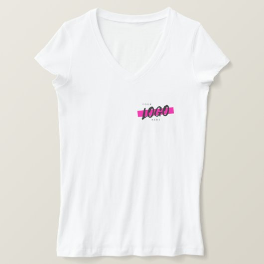 Custom Company Logo Promotion white T-shirt (Design voorkant)
