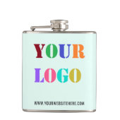 Custom Company Logo Promotionele Zakelijke Flask Heupfles (Voorkant)