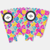 Custom Company Logo QR Code Tekst Kleurrijk Bedankdoosjes (Ongevouwen)