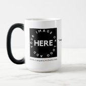 Custom Company Logo & QR Corporate Promotion Magische Mok (Links)