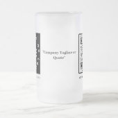 Custom Company Logo & QR Corporate Promotion Matglas Bierpul (Center)