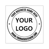 Custom Company Logo Ronde Rubber Stamp Voorbeeld Rubberstempel (Afrduk)
