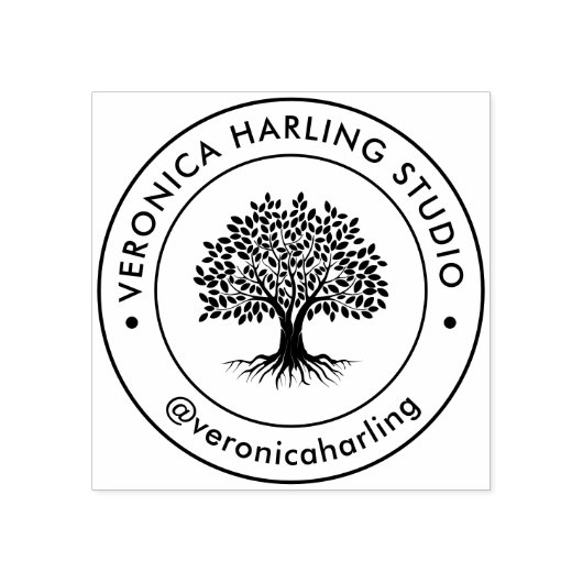 Custom Company Logo Rubber Stamp – Design Rubberstempel (Afrduk)