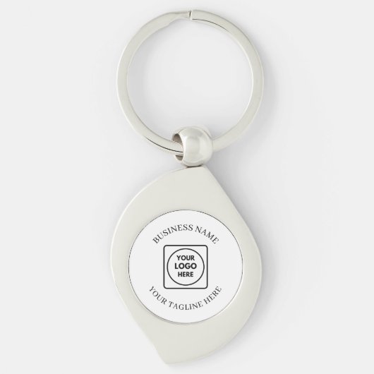 Custom Company Logo Slogan Promo Keychains (Voorkant)