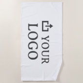 Custom Company Logo Strandlaken (Voorkant)