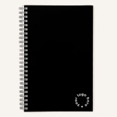 Custom Company Logo Swag | Klassiek zwart Notitieboek (Voorkant)