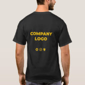 Custom Company Logo T-Shirts, Personalized Double T-shirt (Achterkant)