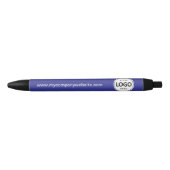 Custom Company Logo & Tekst Blauw Zwarte Inkt Pen (Voorkant)