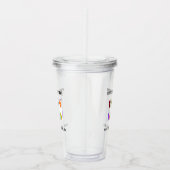 Custom Company Logo Tekst Business Acryl Tumbler Drinkbeker (Rechts)