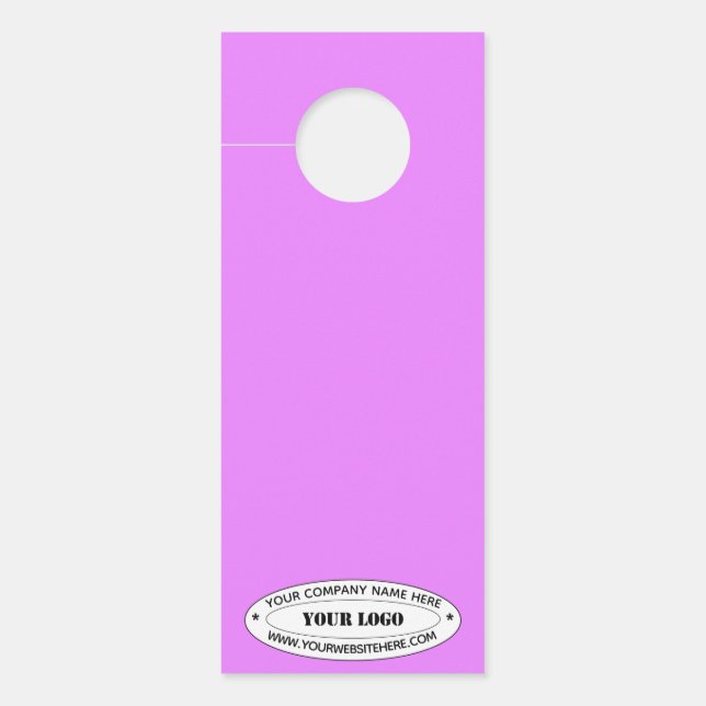 Custom Company Logo Tekst Deur Hanger Kies Kleuren (Voorkant)