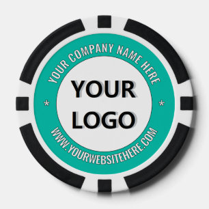 Custom Company Logo Tekst en Kleuren Poker Chips