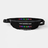 Custom Company Logo Tekst Fanny Pack - Kies kleur Heuptasje (Voorkant)