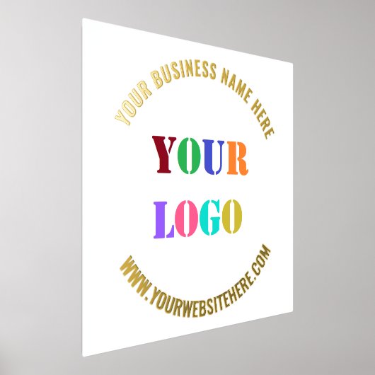 Custom Company Logo Tekst Folie Prints - Uw kleure (Laagn)
