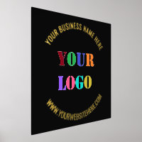 Custom Company Logo Tekst Folie Prints uw kleuren