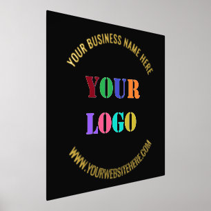Custom Company Logo Tekst Folie Prints uw kleuren