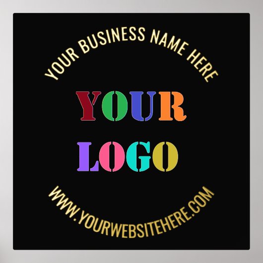 Custom Company Logo Tekst Folie Prints uw kleuren (Voorkant)