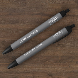 Custom Company Logo & Tekst Grijze Pen