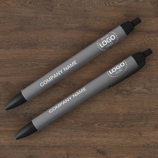 Custom Company Logo & Tekst Grijze Pen