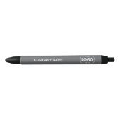 Custom Company Logo & Tekst Grijze Pen (Voorkant)