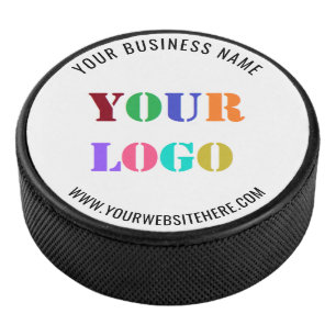 Custom Company Logo Tekst Hockey Puck Sjabloon